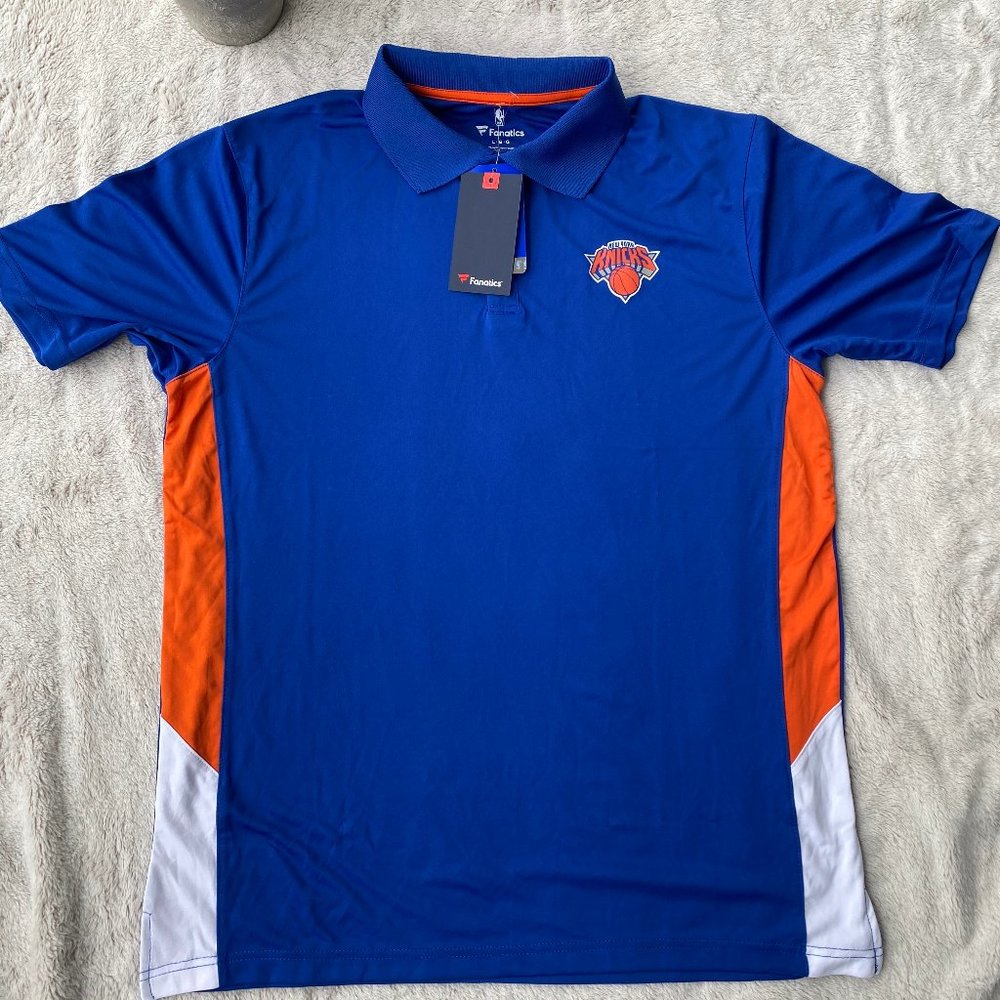 NEW YORK KNICKS FANATICS POLO SZ L NWT